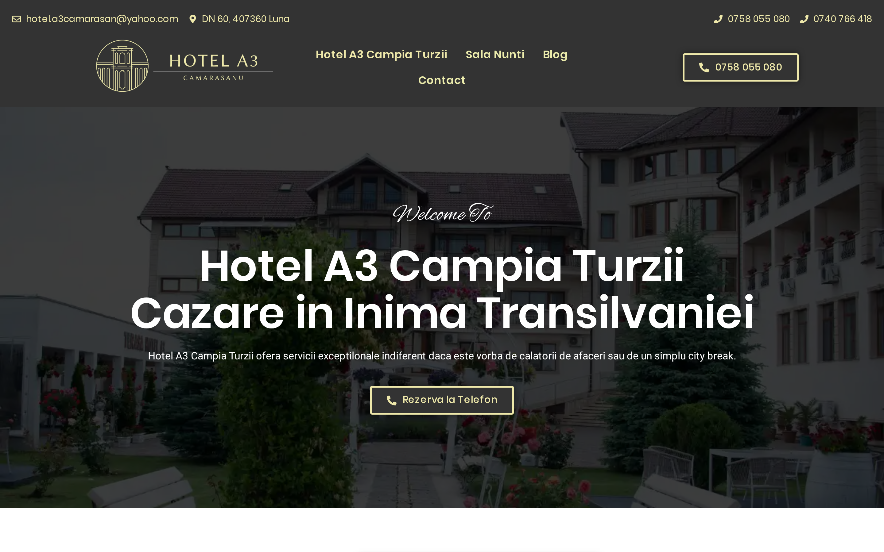 Site realizat pentru Hotel A3