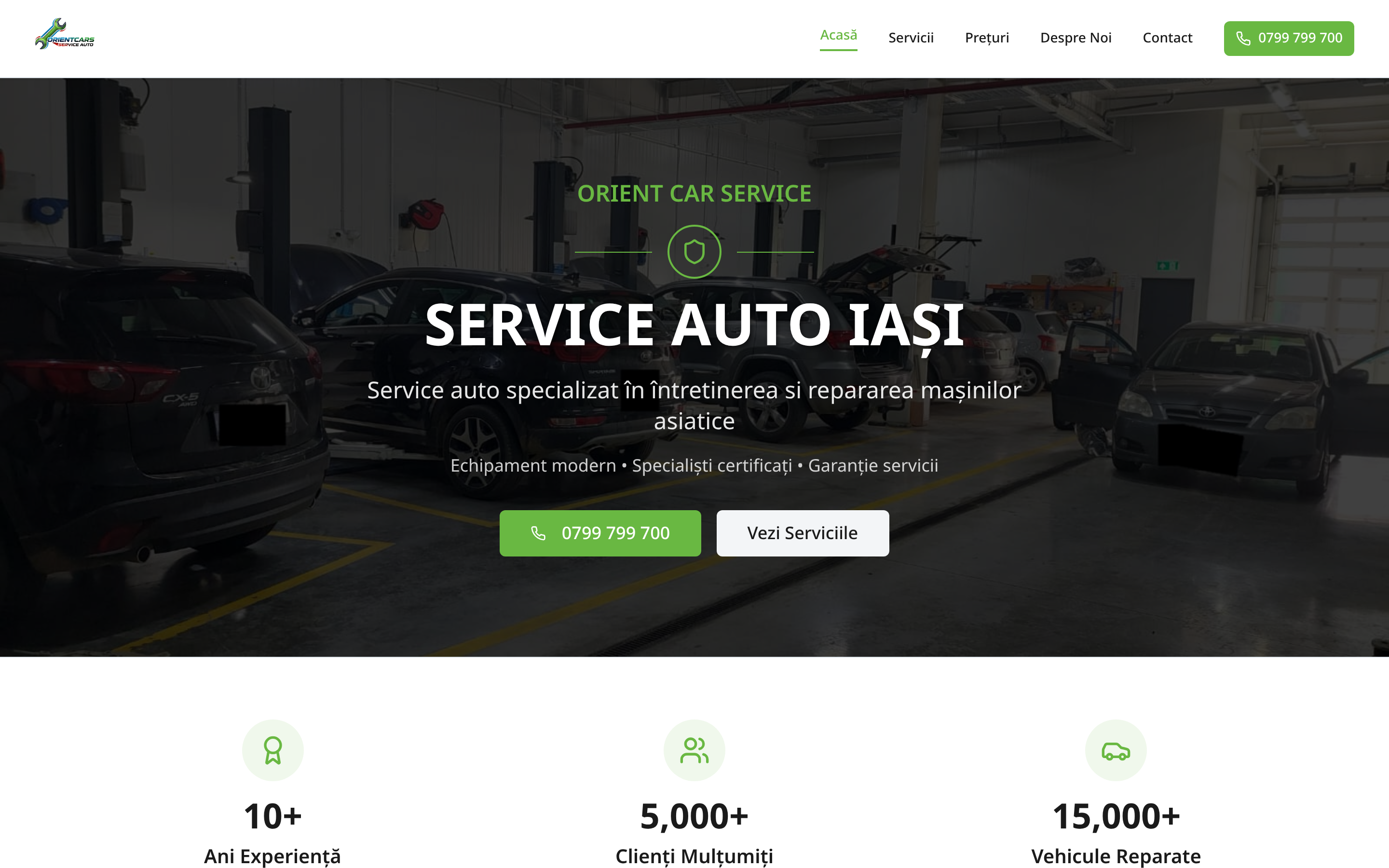 Site realizat pentru Orient Cars