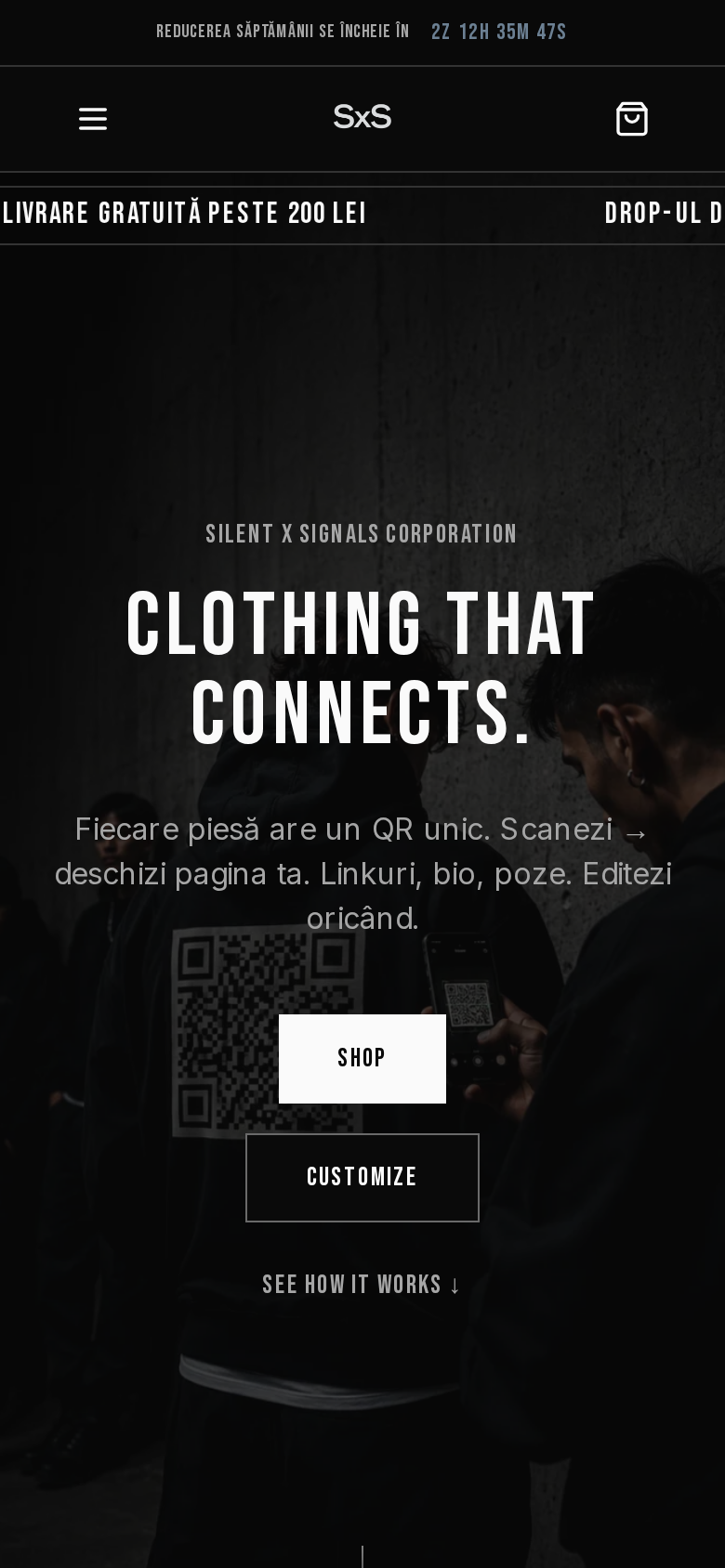 Versiunea mobilă a site-ului Silent X Signals